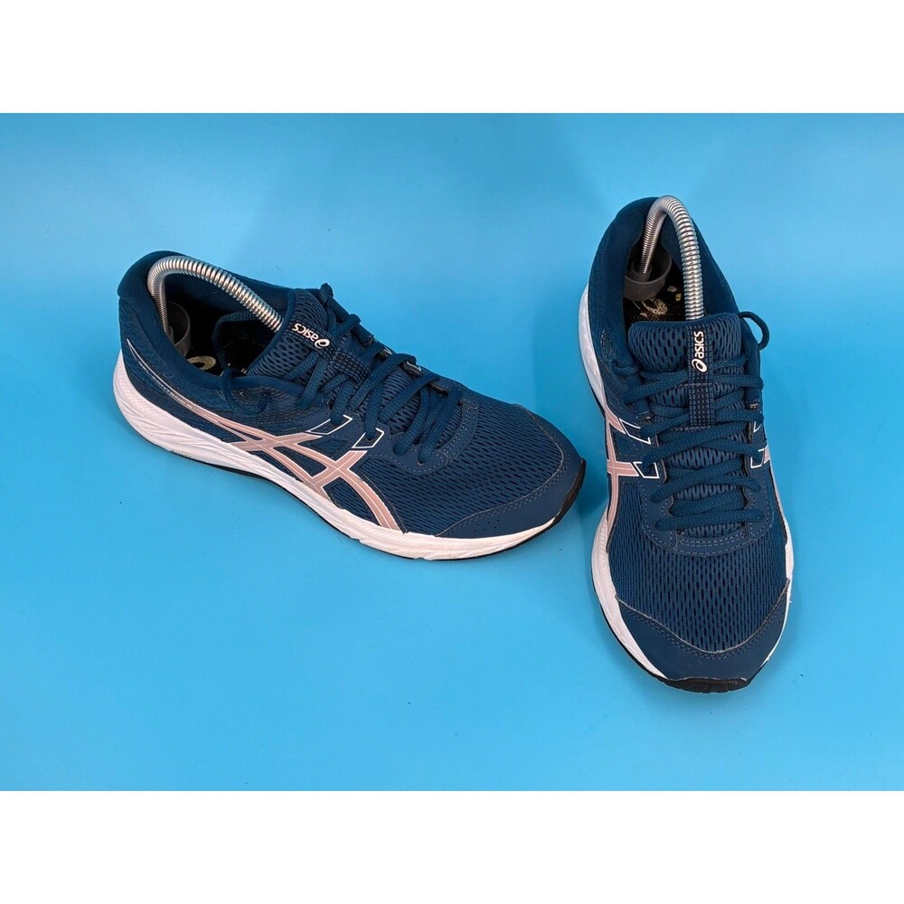 ASICS Gel-Contend 6 Women’s 8 Navy Pink Running Shoes 1012A570 Athletic